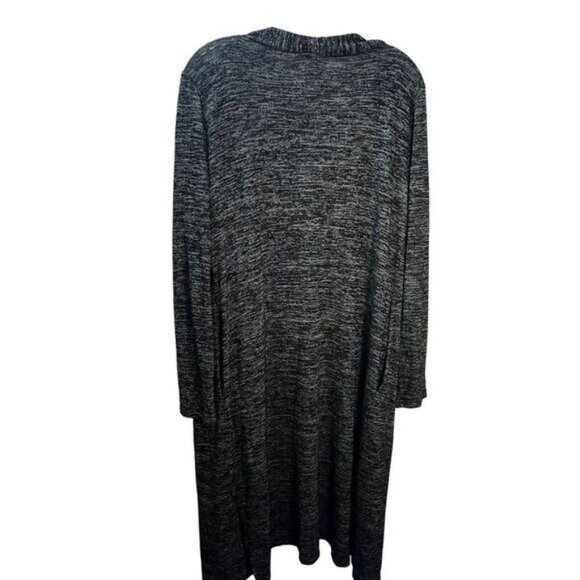 Hello Mello Carefree Threads Long Cardigan DarkGray Small - Picture 3 of 4